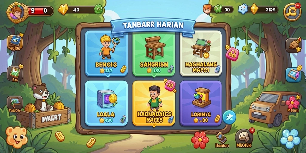 Menampilkan event menarik dan hadiah yang ditawarkan.
