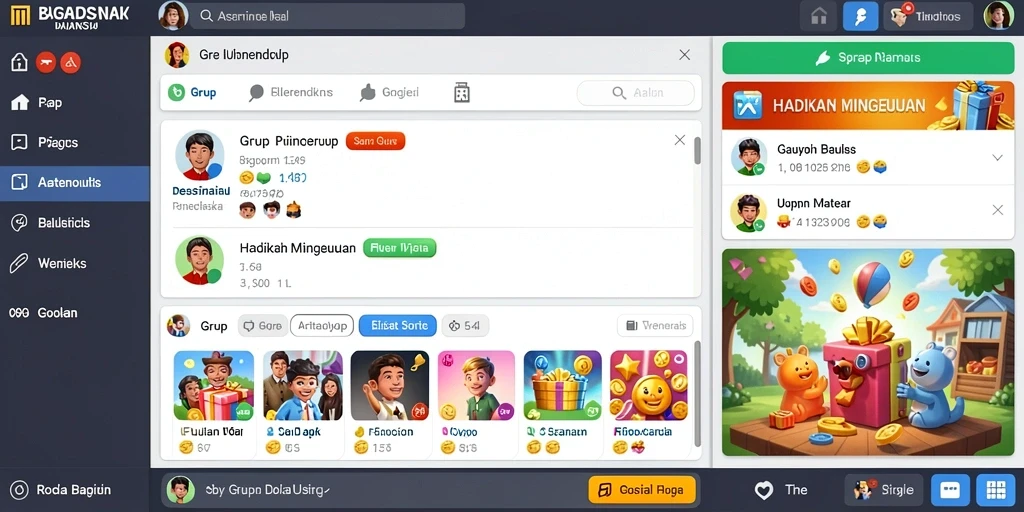 Screenshot menunjukkan grafik permainan slot yang menarik.