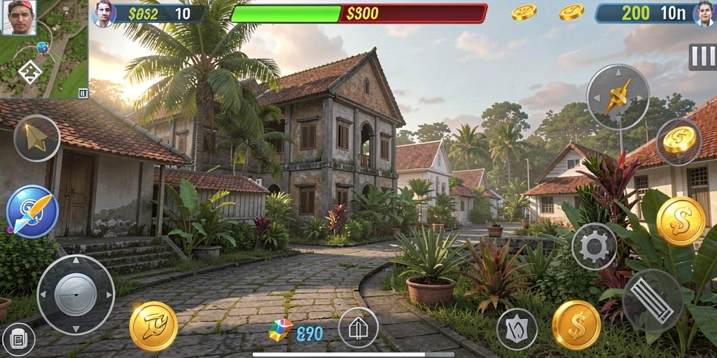 Screenshot menunjukkan interaksi antara pemain dalam game.